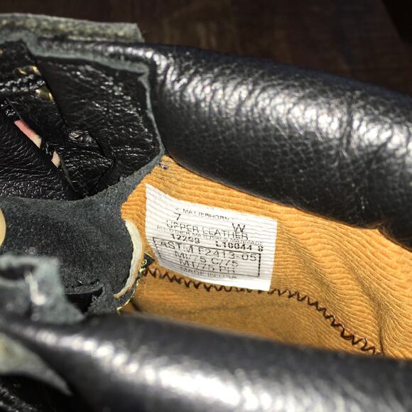 Matterhorn 8" WP Steel Toe Metaguard Prep Plant Work Boot Mens 7 W Combat Black - Picture 10 of 11